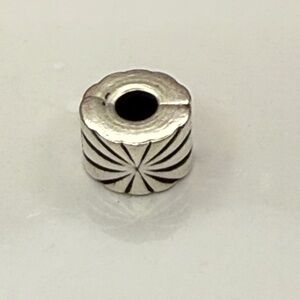 Retired Pandora Art Deco Hinged Clip Solid 925 Sterling Silver